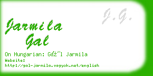 jarmila gal business card
